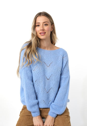 Elizabeth Scott Lavender/Cornflower Blue Karina Knit