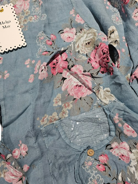 Helga May Jeans High Tea Sequin Pocket Linen Jacke