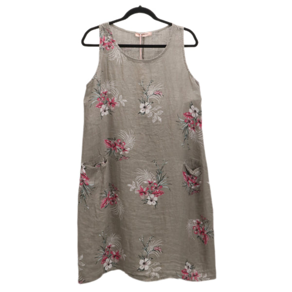 Wednesday Lulu Floral Linen Dress