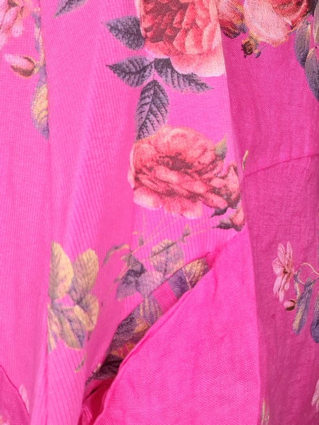 Helga May Hot Pink Thorn Rose Jungle Dress