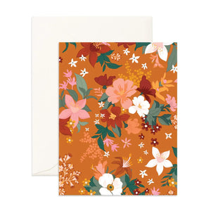 Fox & Fallow Bohemia Tumeric Florals Greeting Card