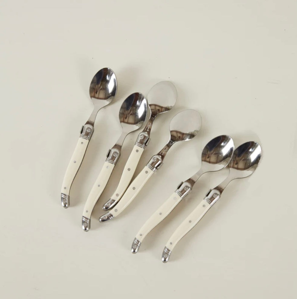 Laguiole Ivory Coffee Spoons (Strengthend).